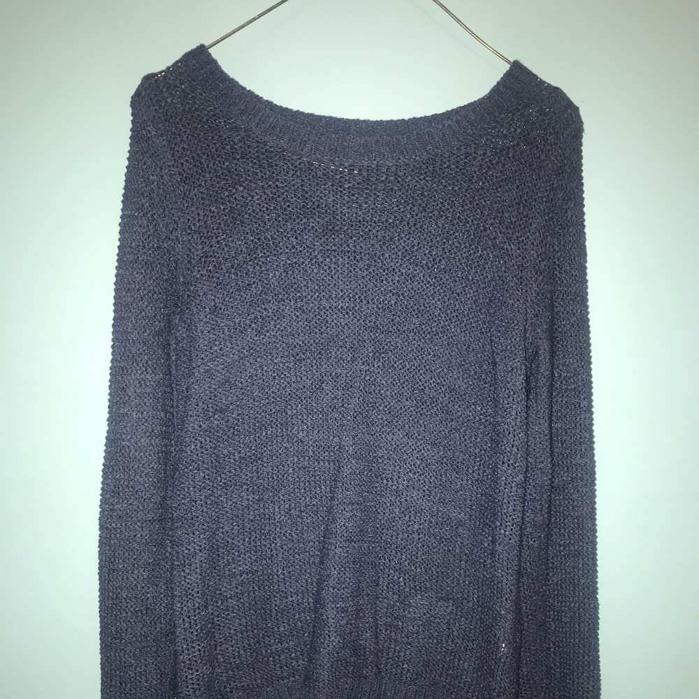 dark blue sweater